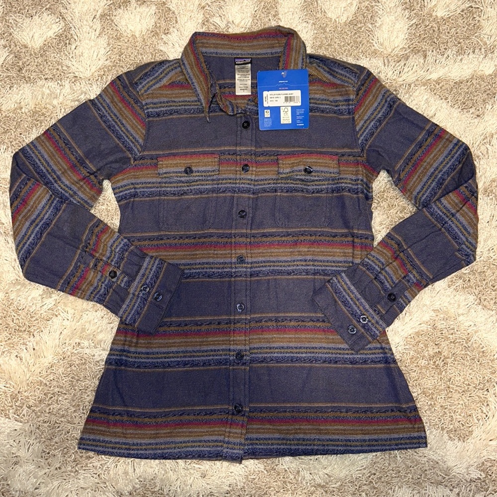 Patagonia Women’s Fjord Long Sleeve Flannel Shirt NWT Size 2